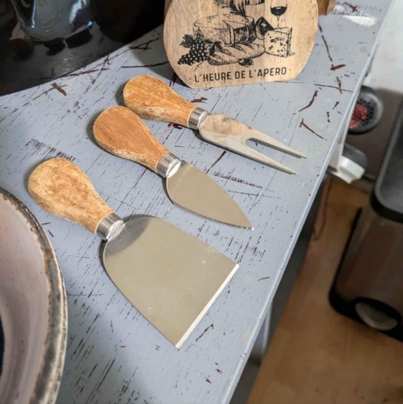 Cheese knife block set of 4 vintage - Picture 2 of 2